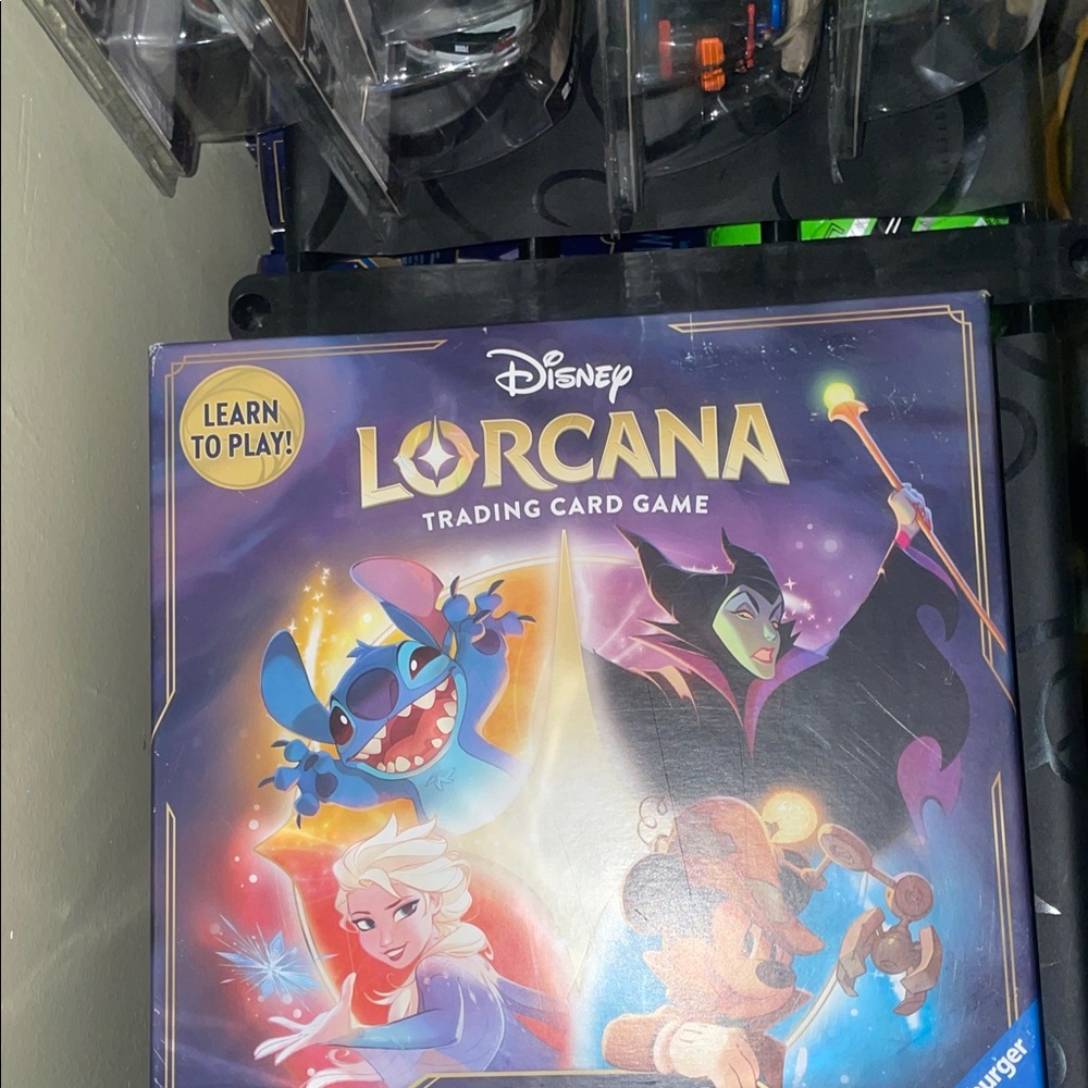 Disney Lorcana Trading Card Game with Blue and Purple Accents